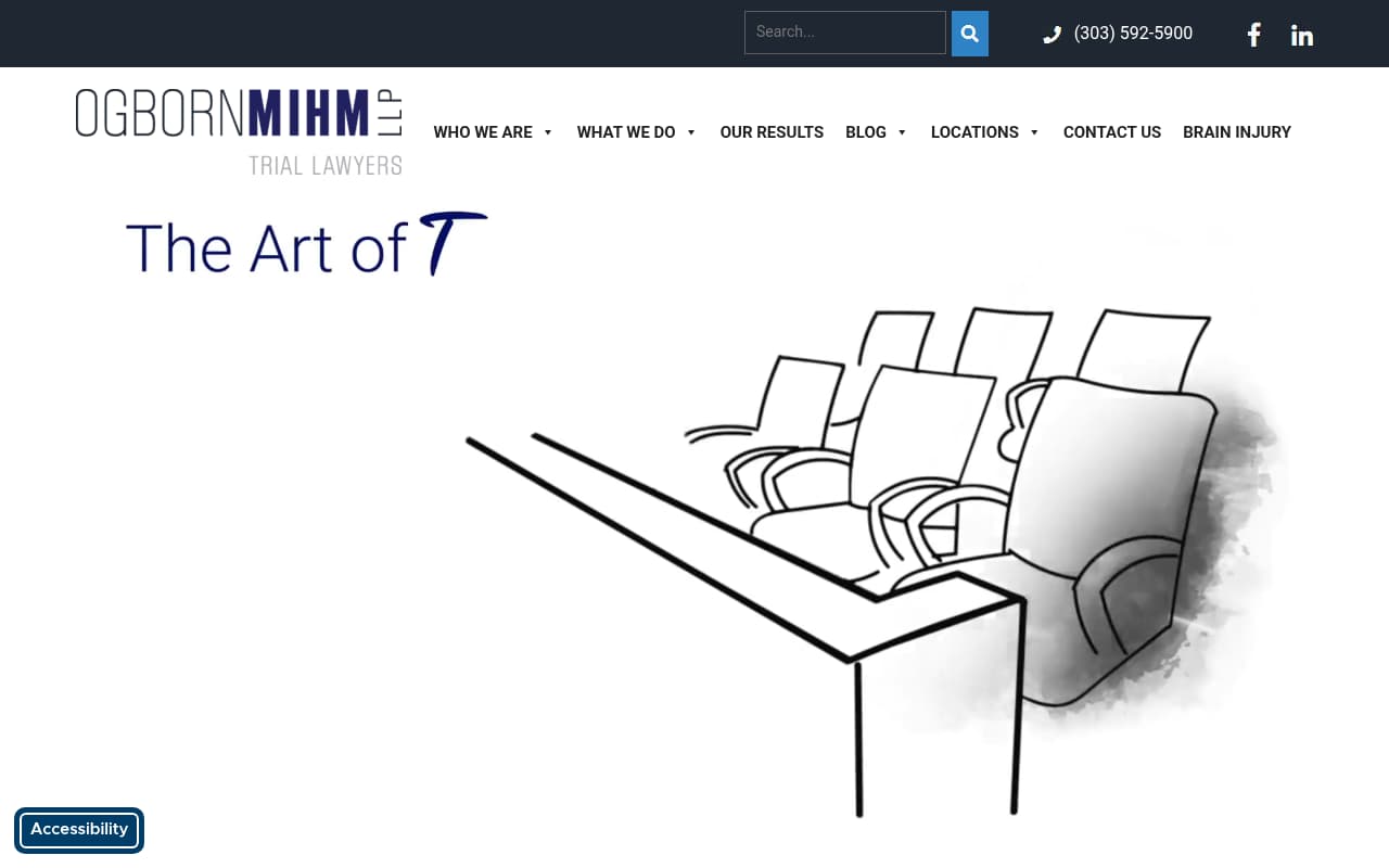 Ogborn Mihm LLP website screenshot