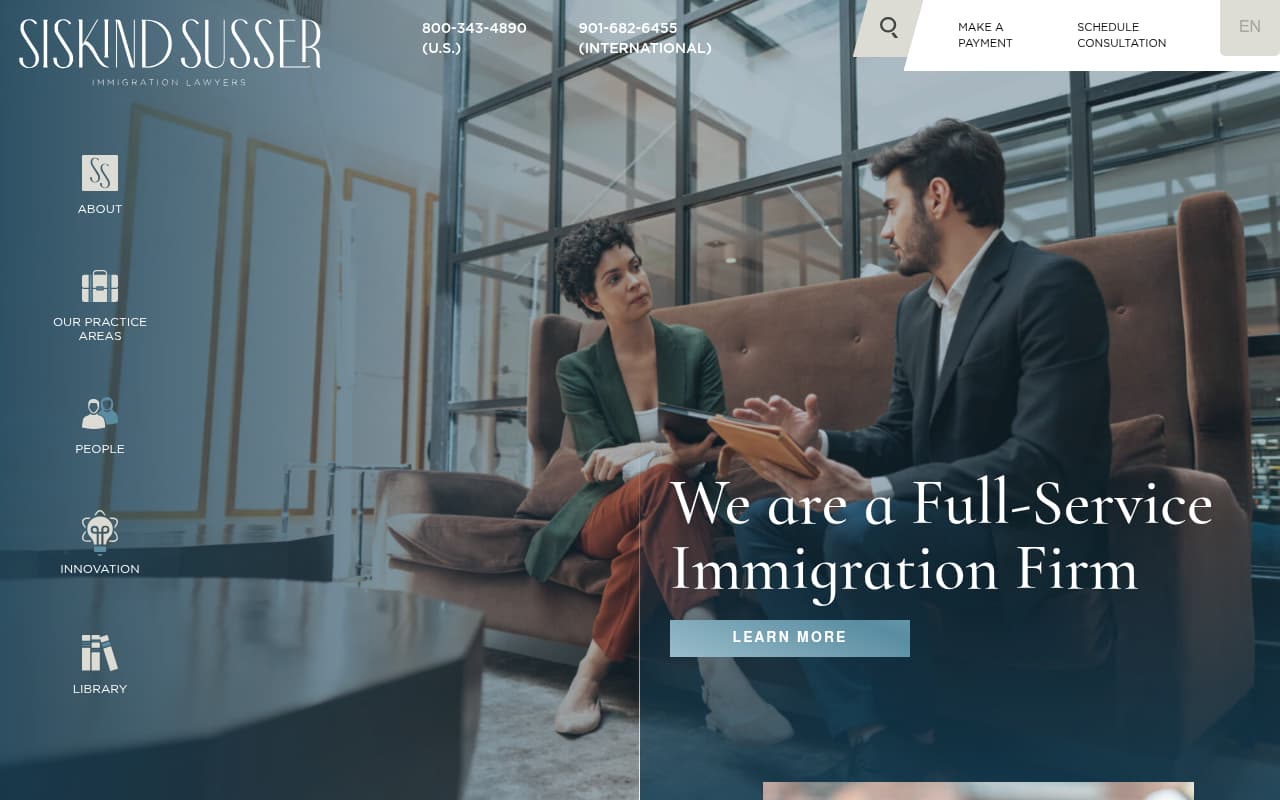 Siskind Susser website screenshot