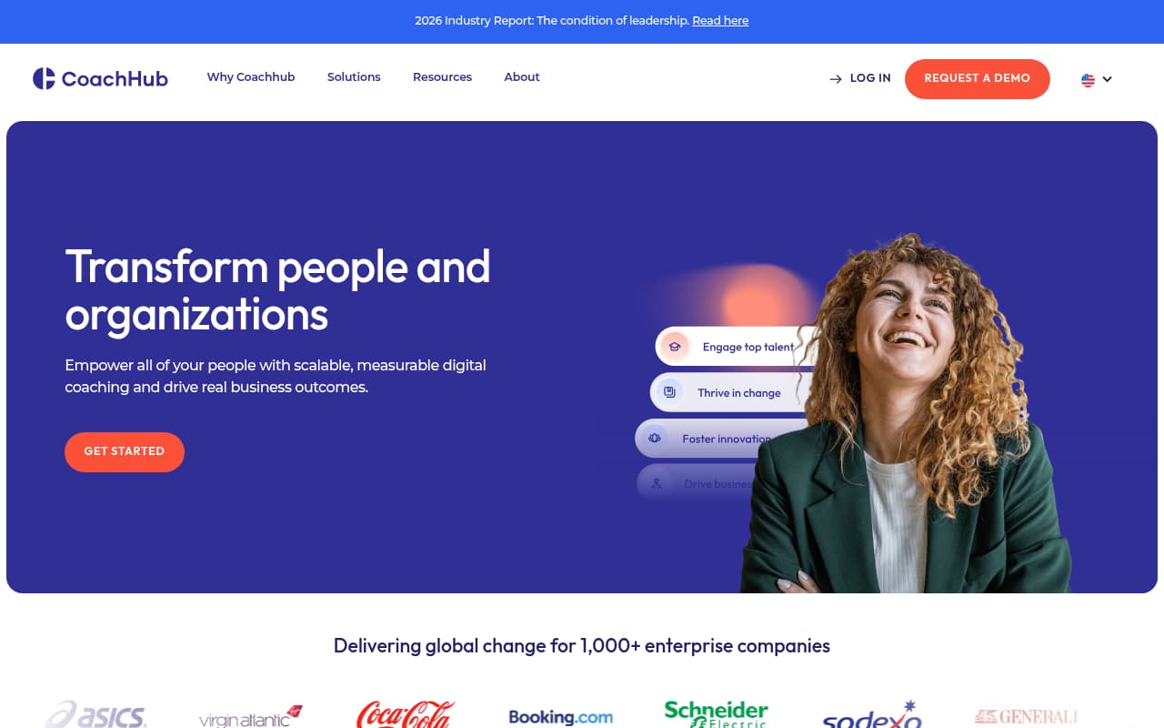 CoachHub website screenshot