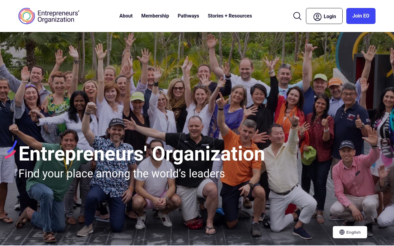 Entrepreneurs Organization website screenshot
