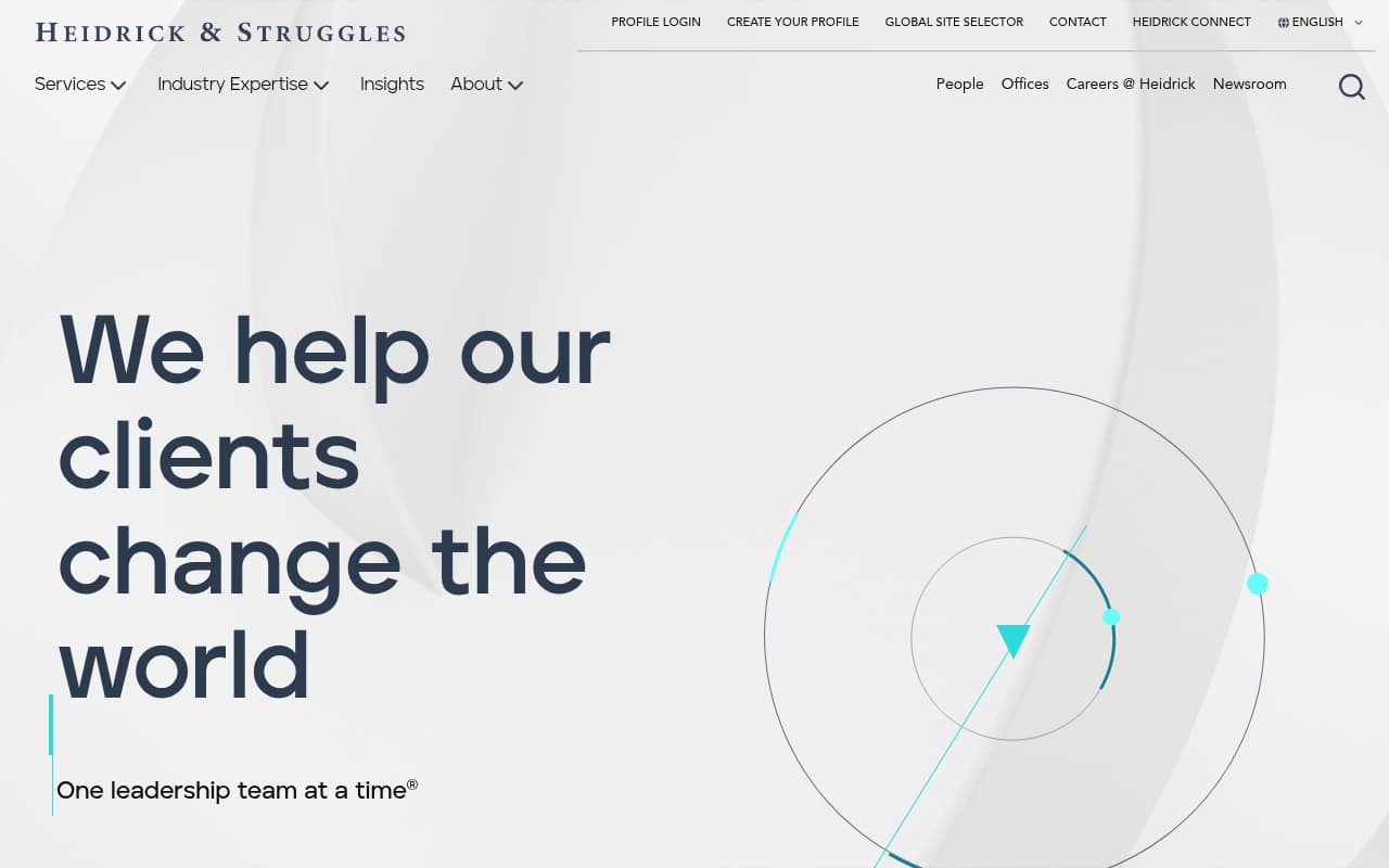 Heidrick & Struggles website screenshot