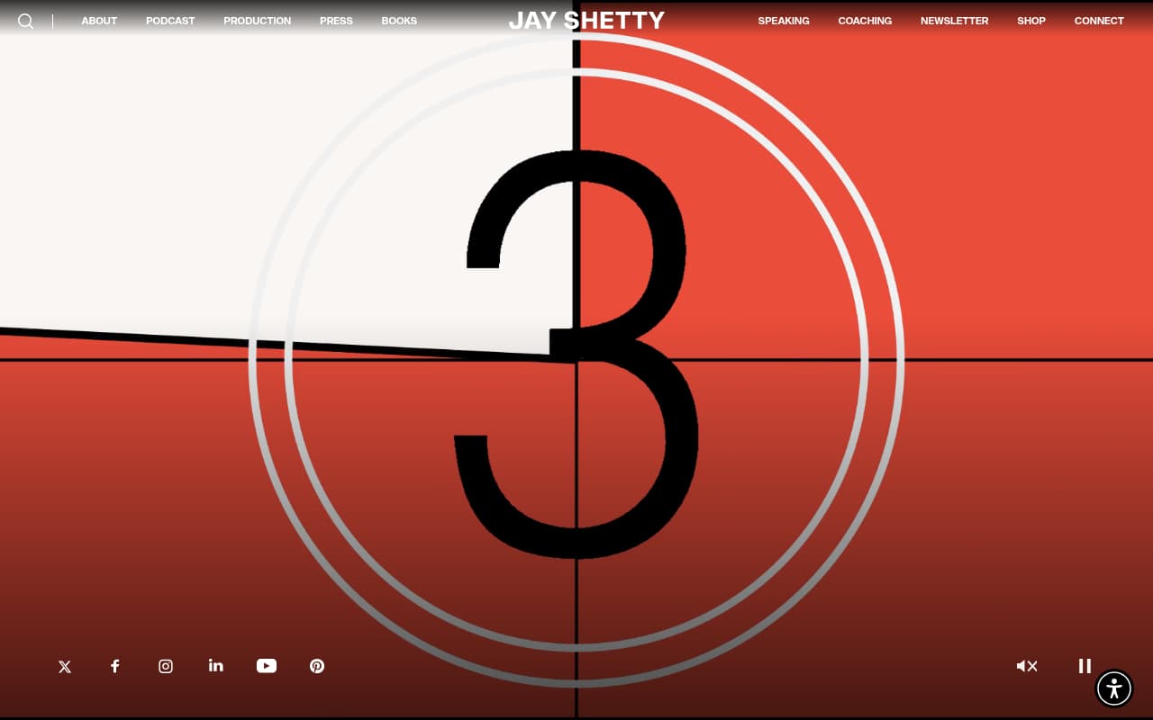 Jay Shetty website screenshot