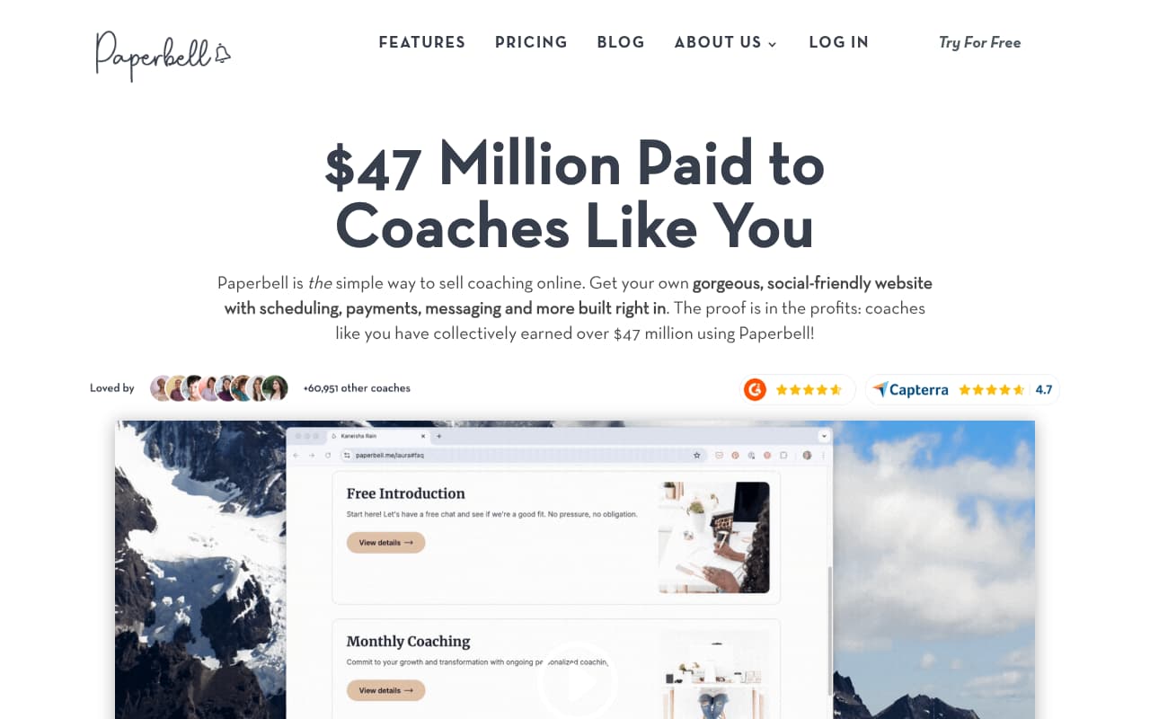 Paperbell website screenshot
