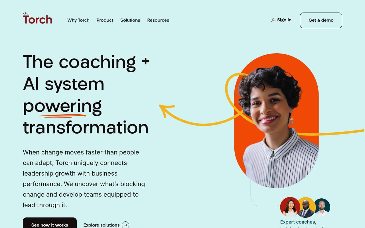 Torch Leadership Labs website screenshot