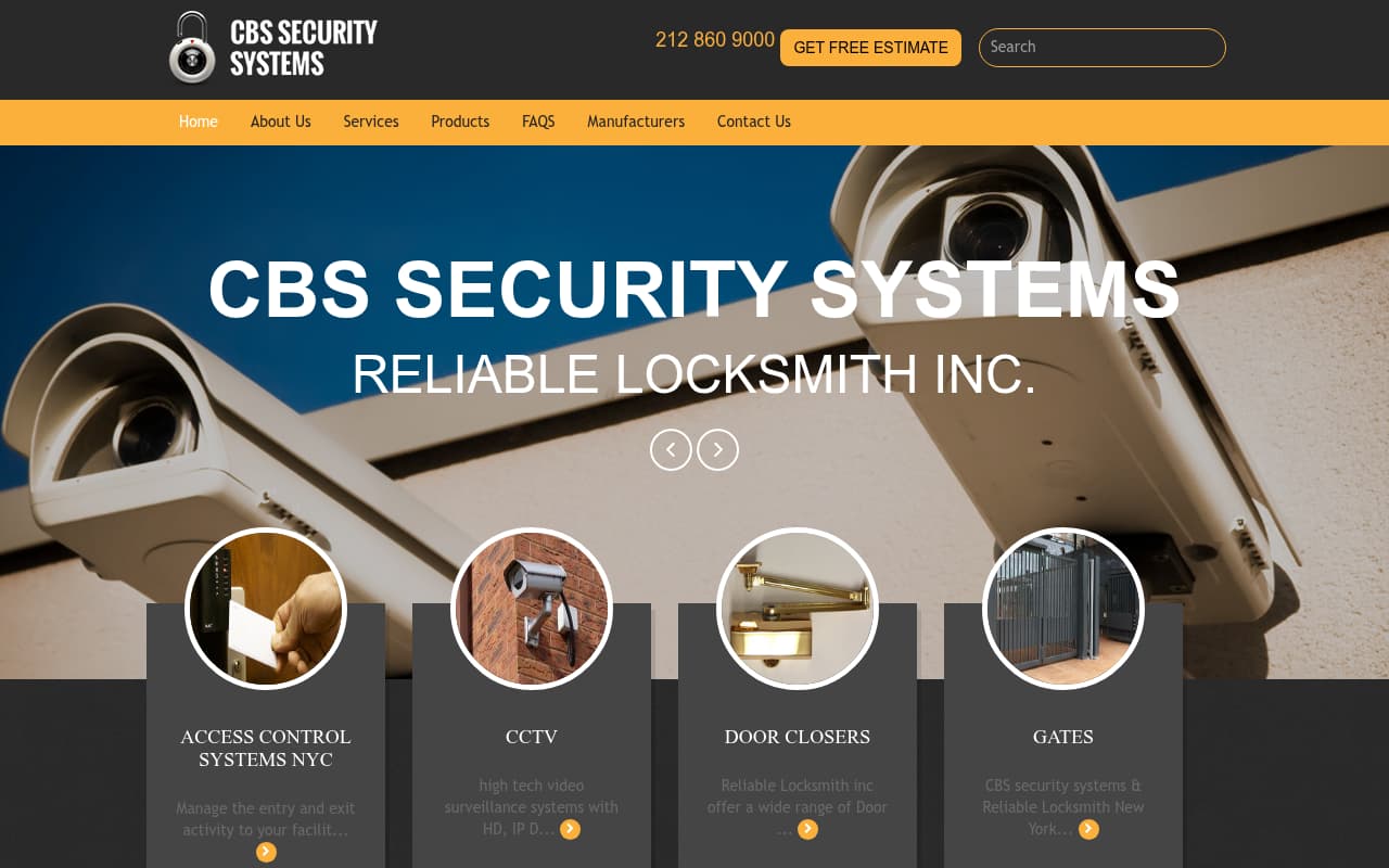 ABC Locksmith website screenshot