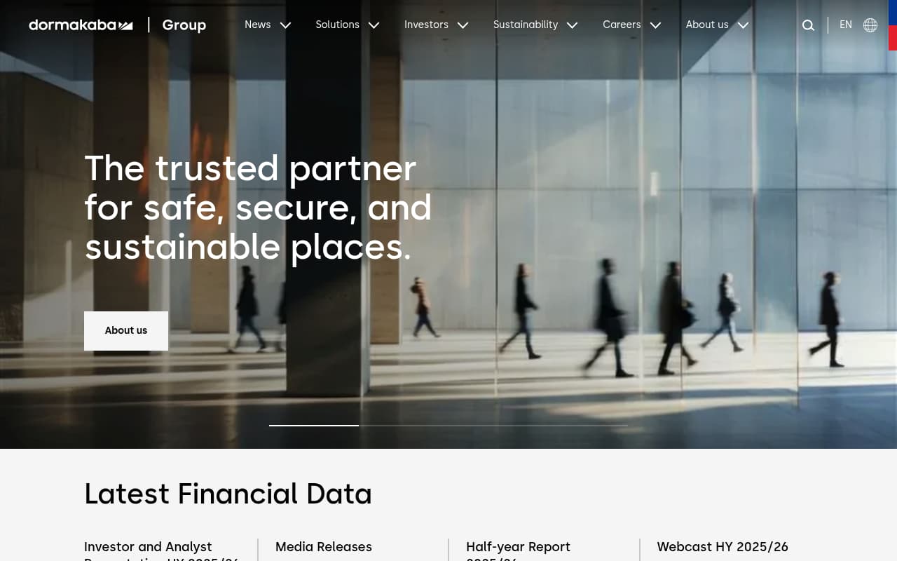 Kaba Group website screenshot