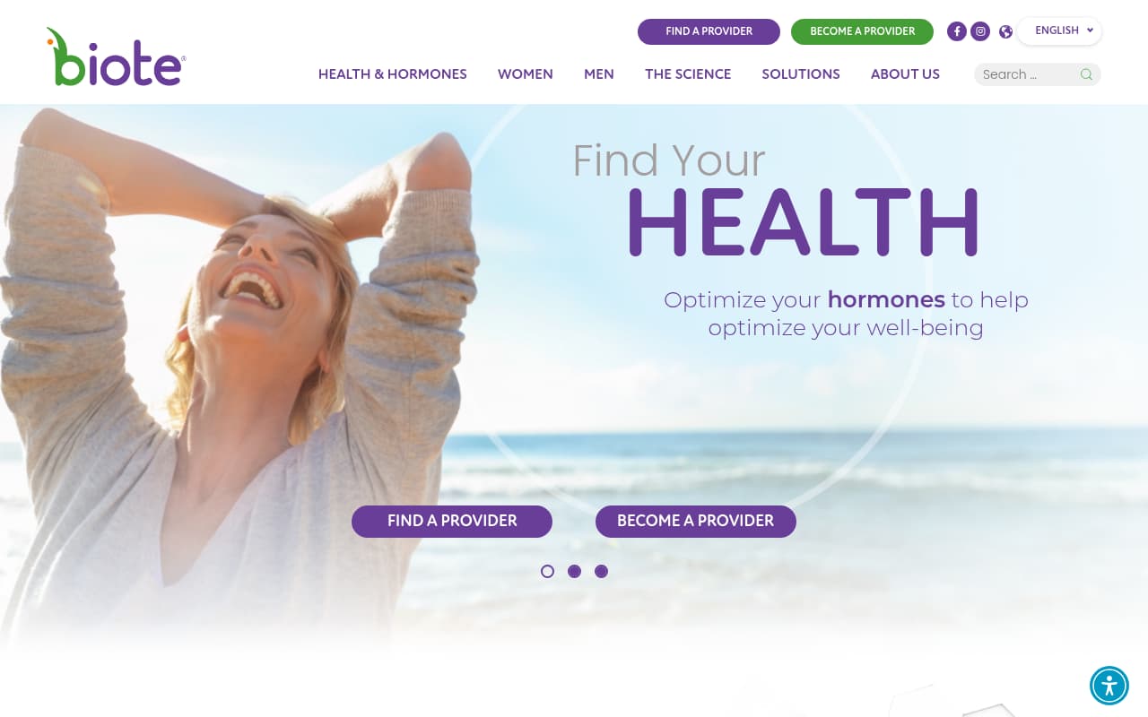 BioTE Medical website screenshot