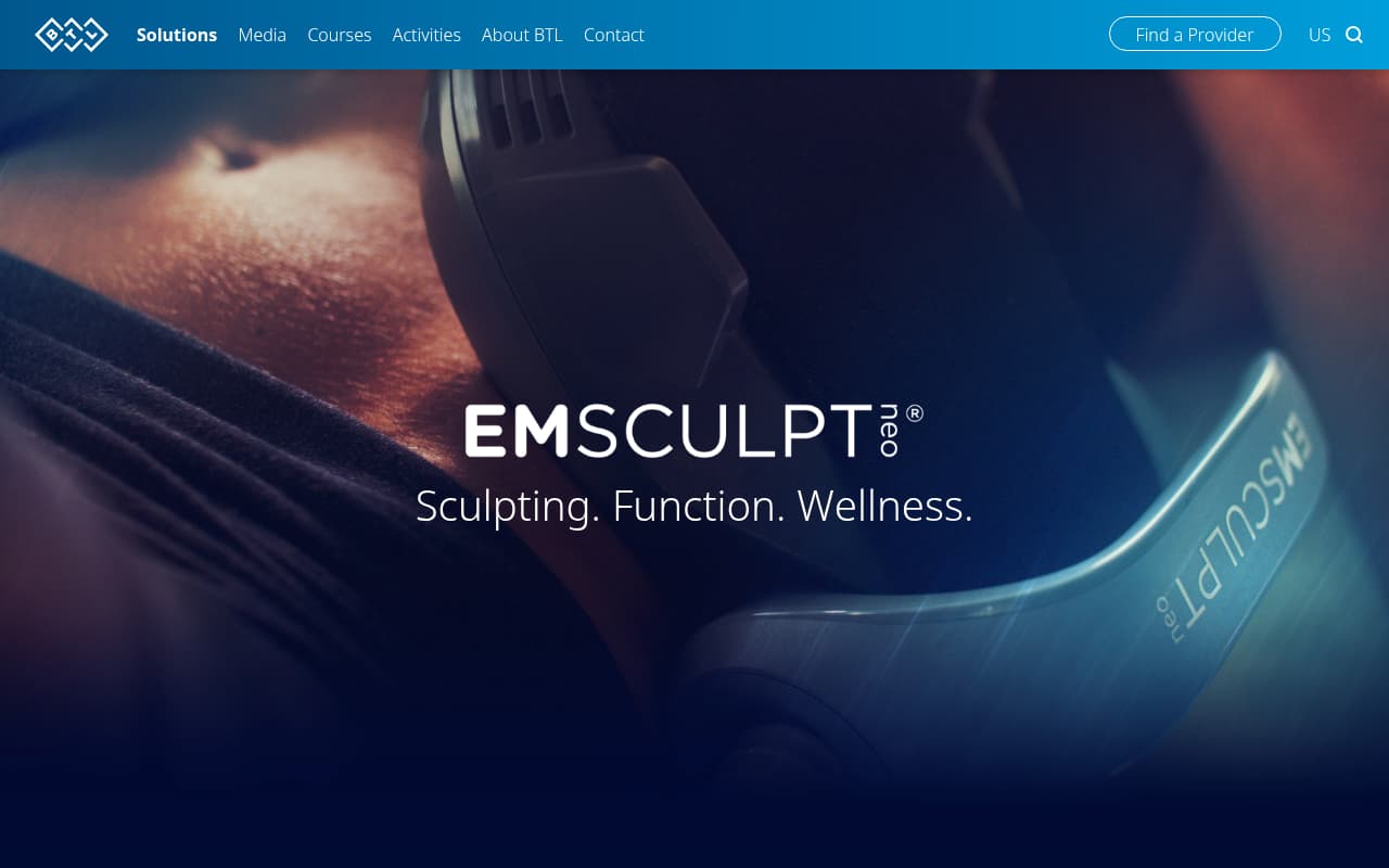 Emsculpt website screenshot