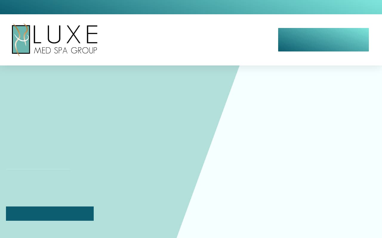 Luxe MedSpa website screenshot