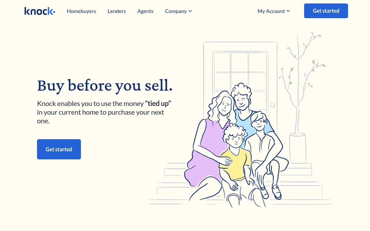 Knock website screenshot