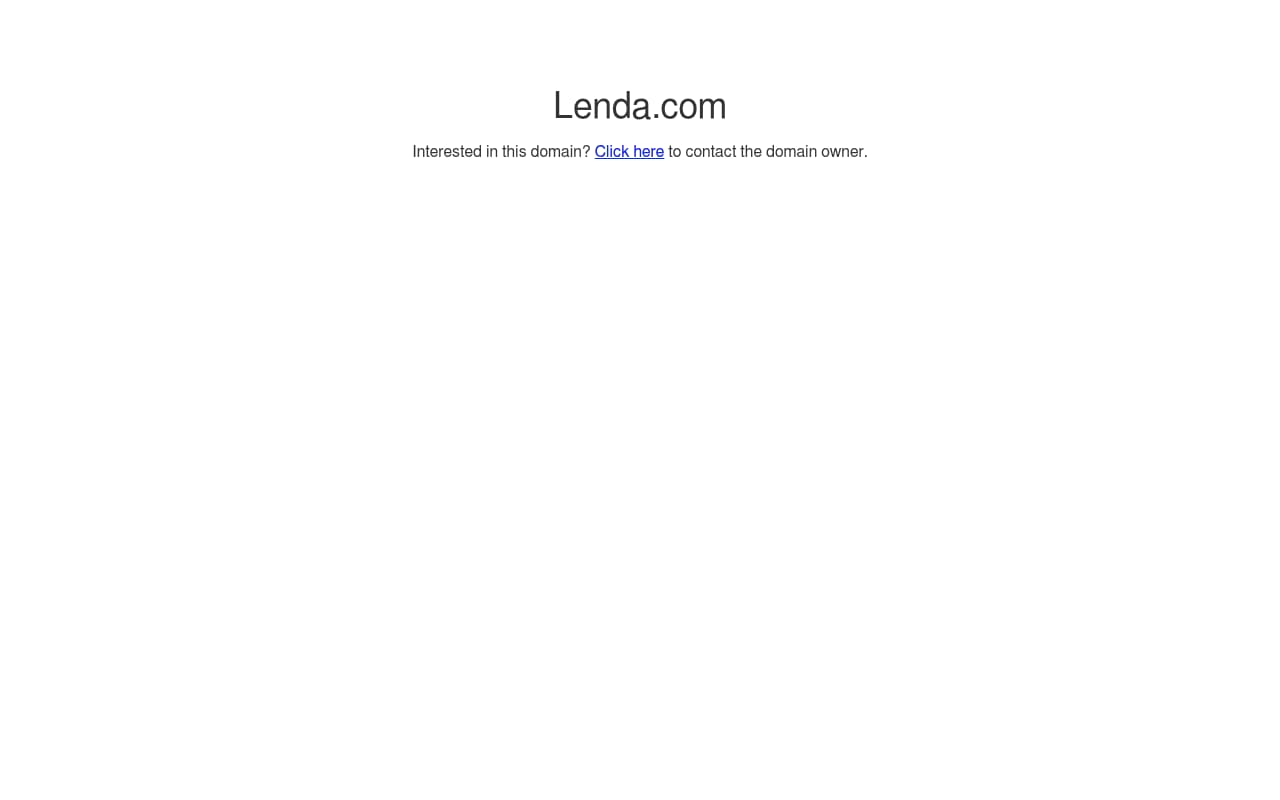 Lenda website screenshot
