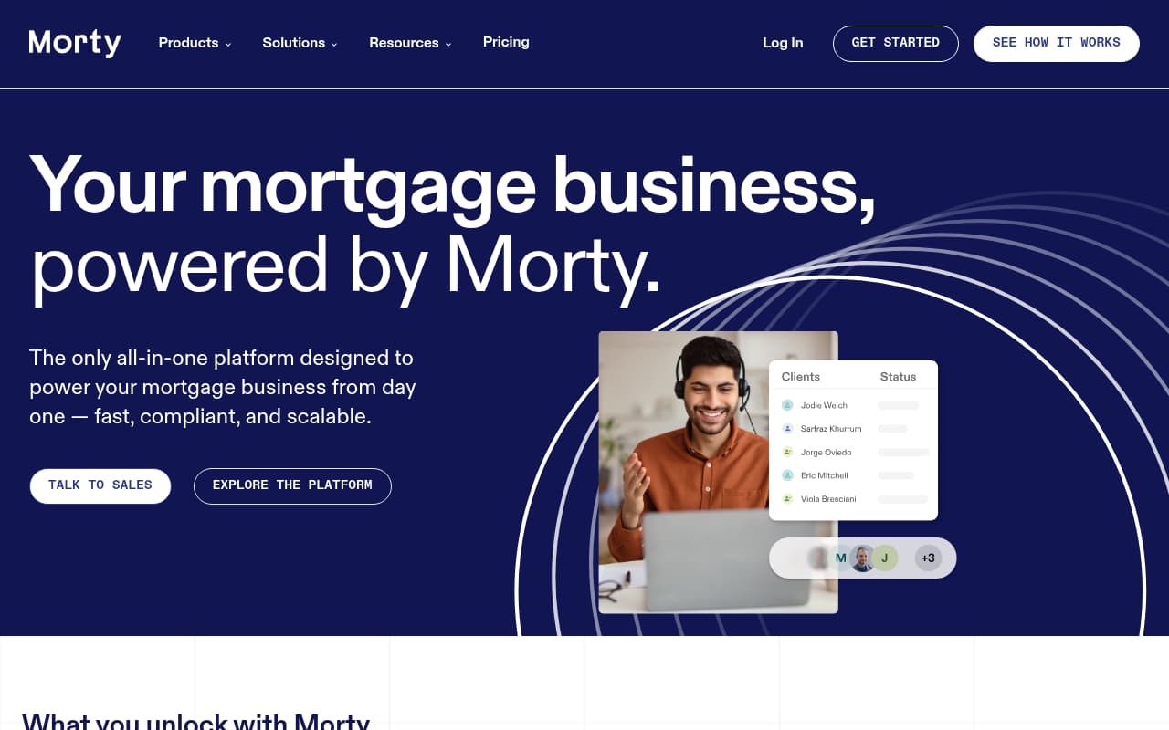 Morty website screenshot