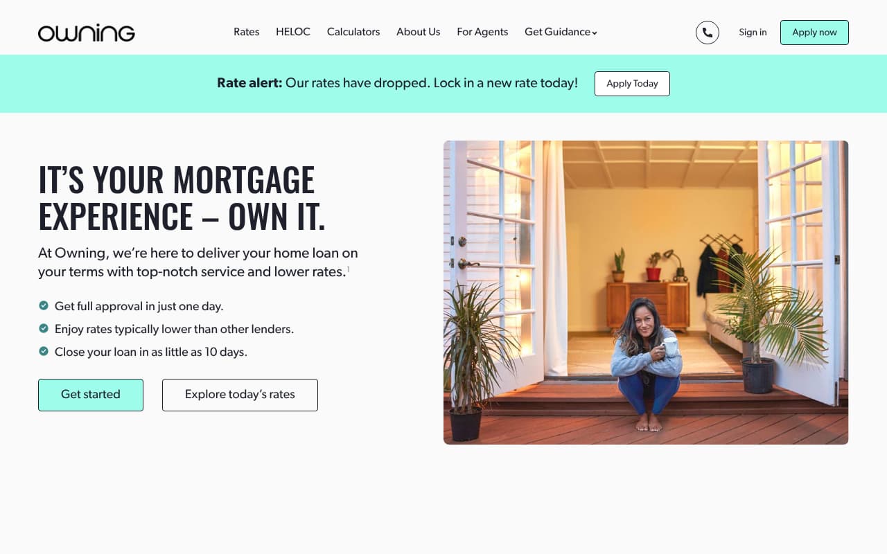 Owning.com website screenshot
