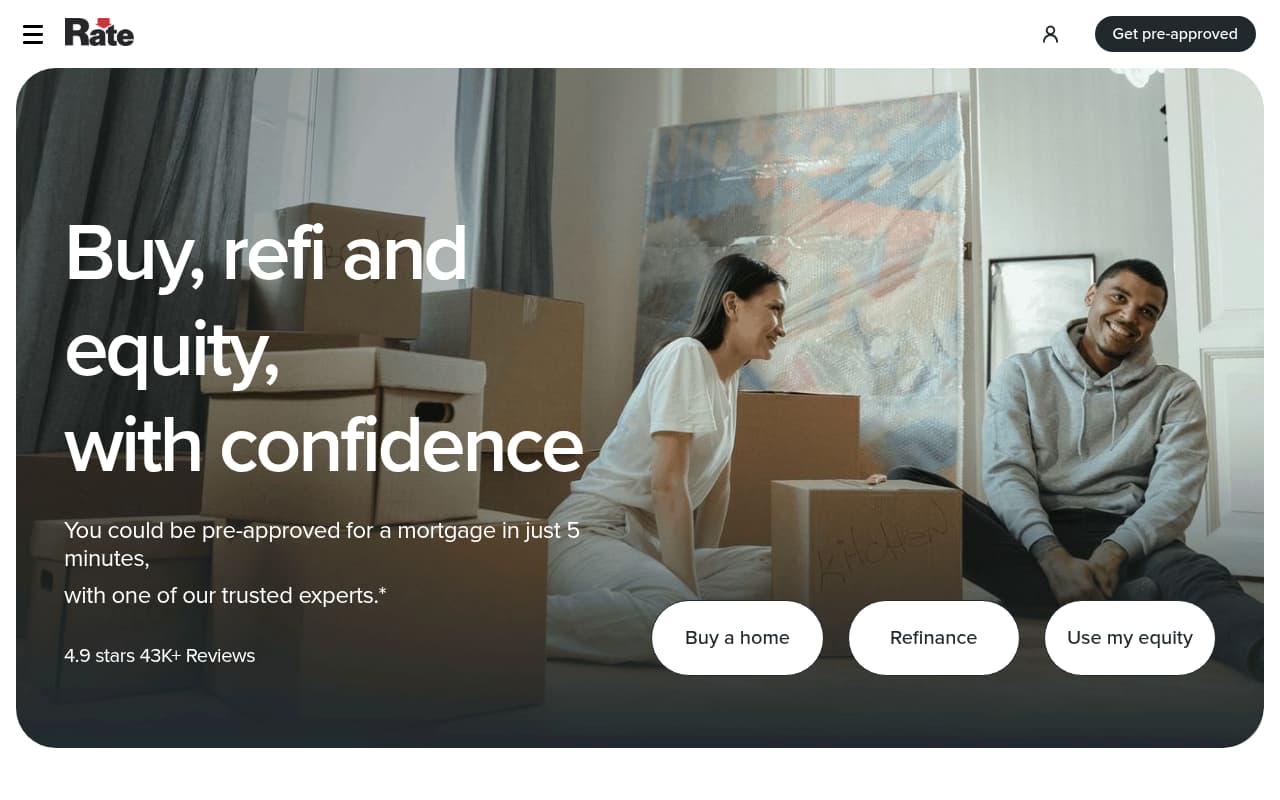 Guaranteed Rate website screenshot