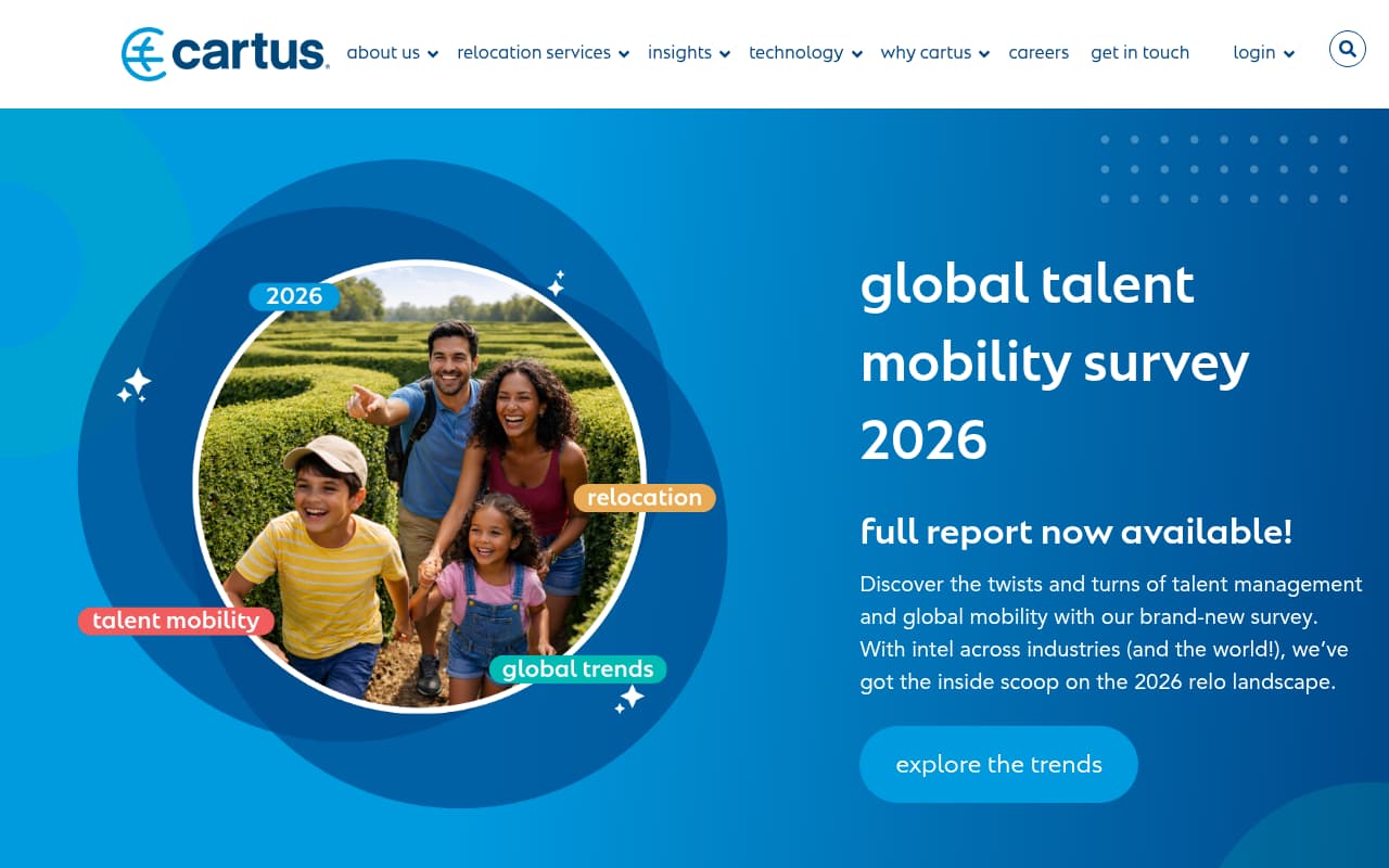 Cartus website screenshot