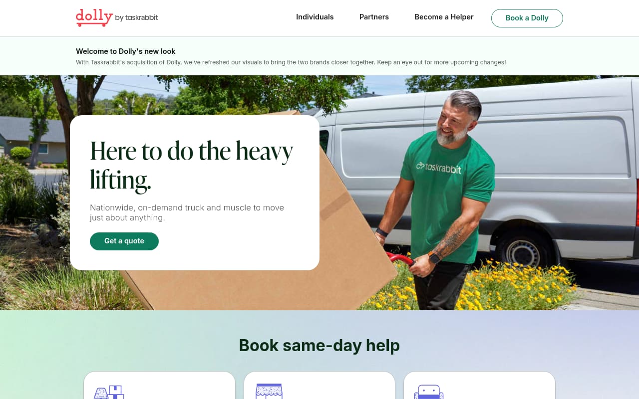 Dolly website screenshot