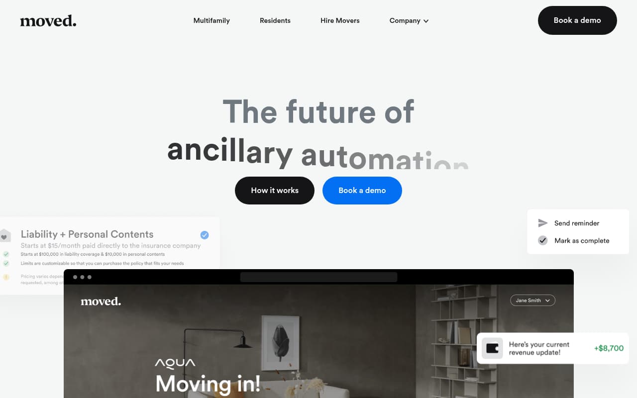 Moved website screenshot