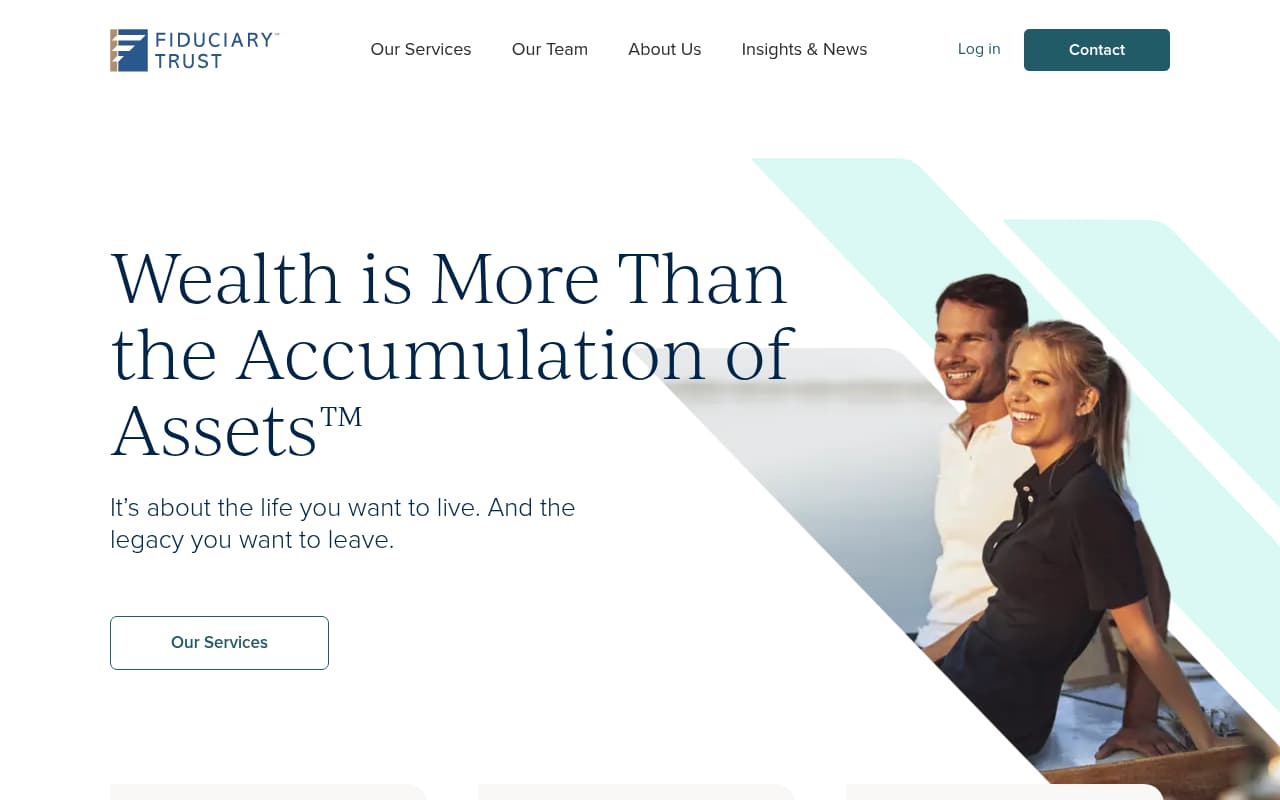 Fiduciary Trust International website screenshot