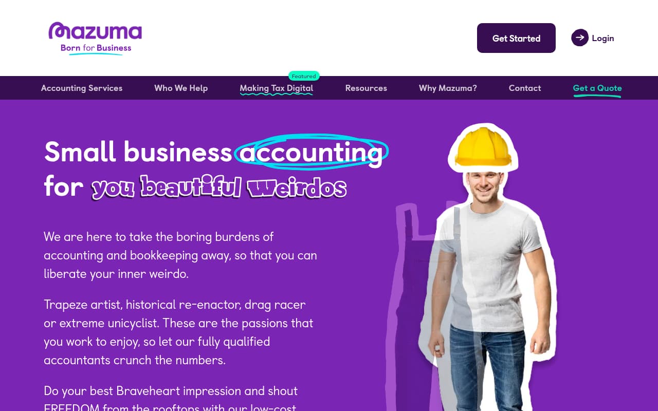 Mazuma website screenshot