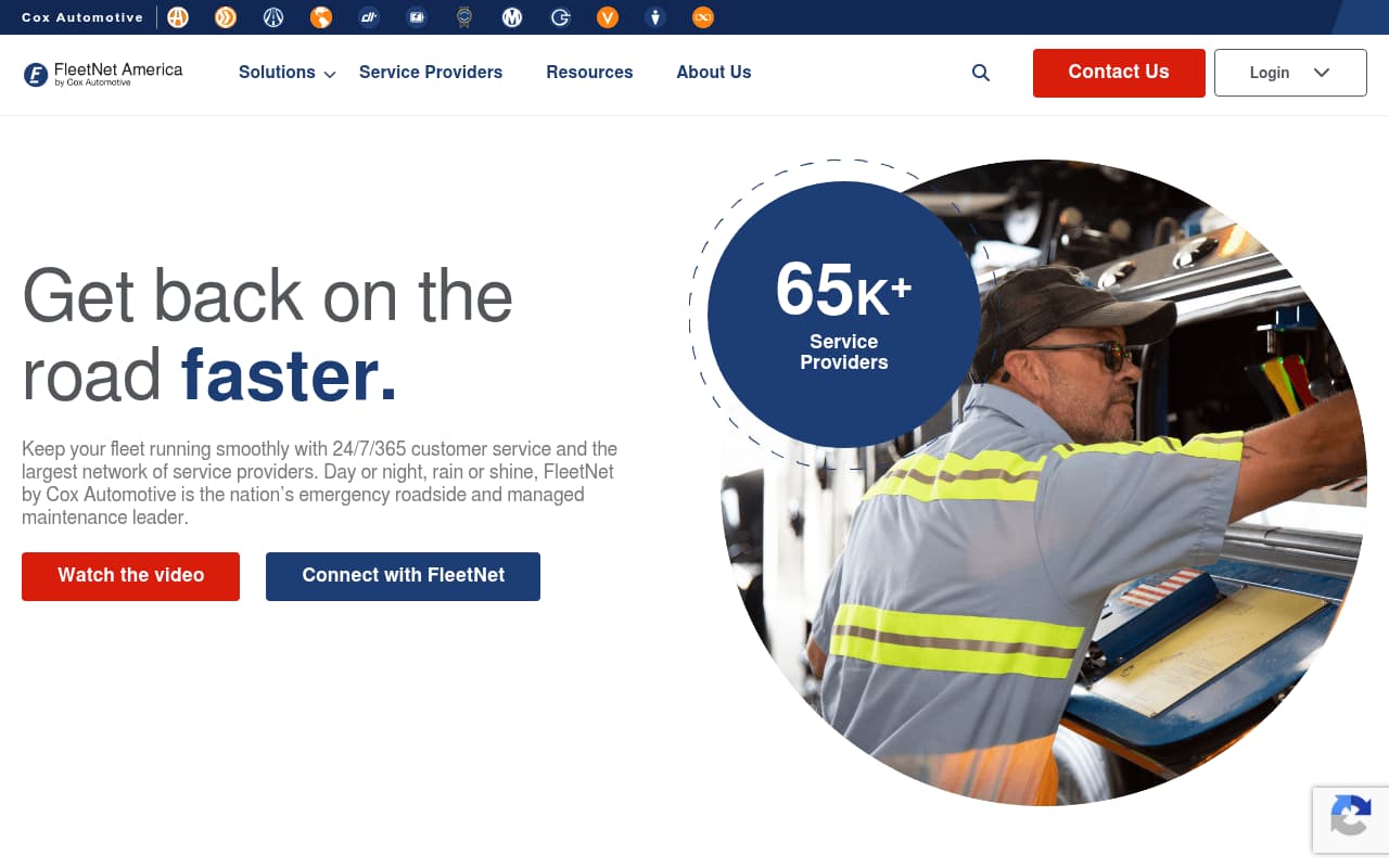 FleetNet America website screenshot