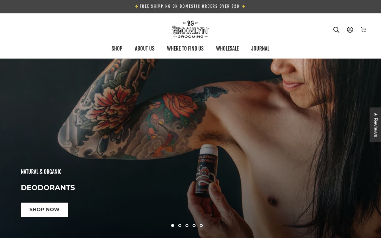 Brooklyn Grooming website screenshot