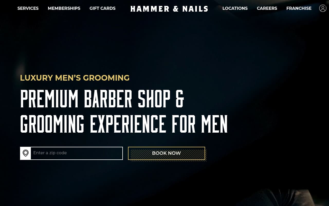 Hammer & Nails website screenshot