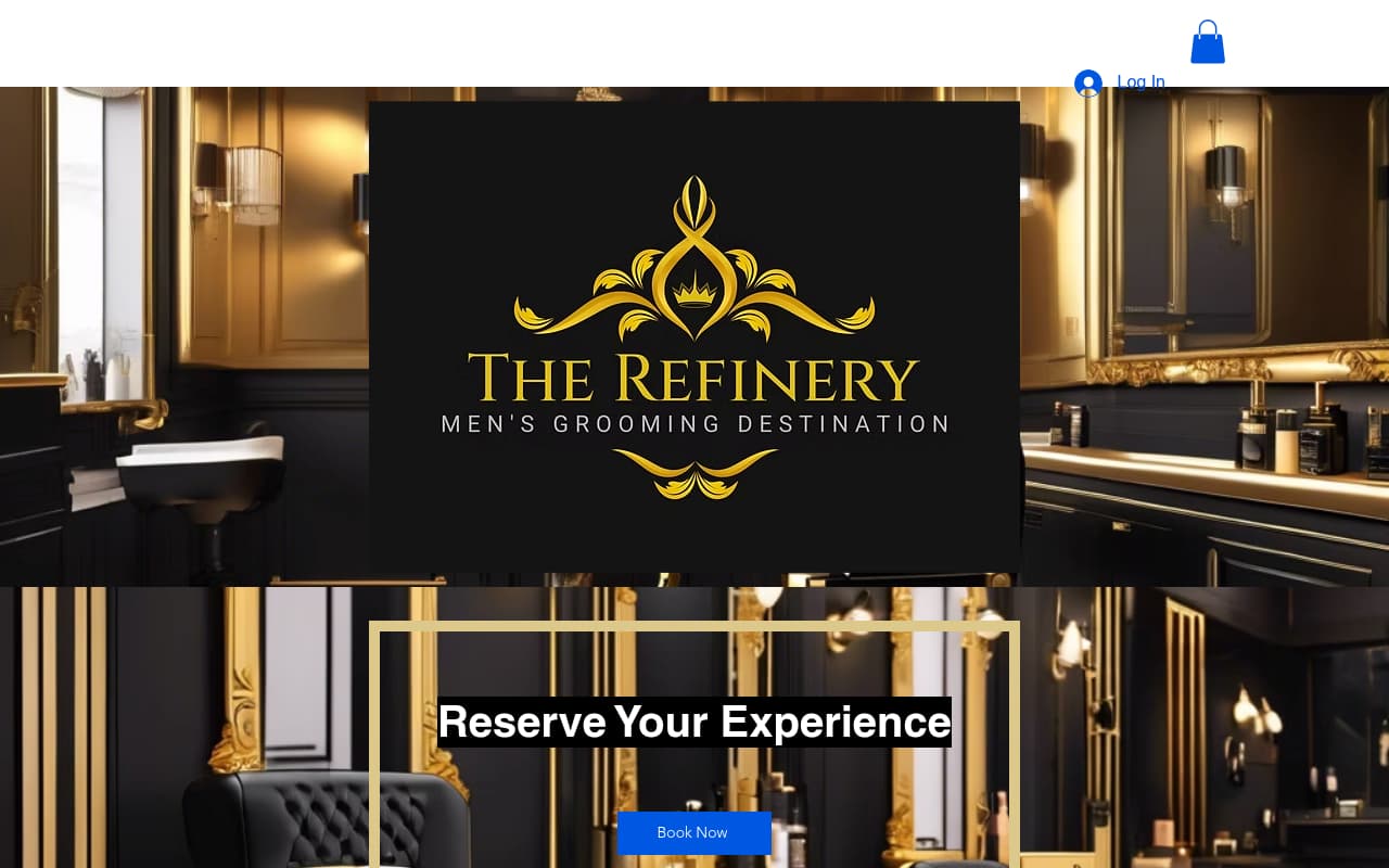 The Refinery Grooming Co website screenshot