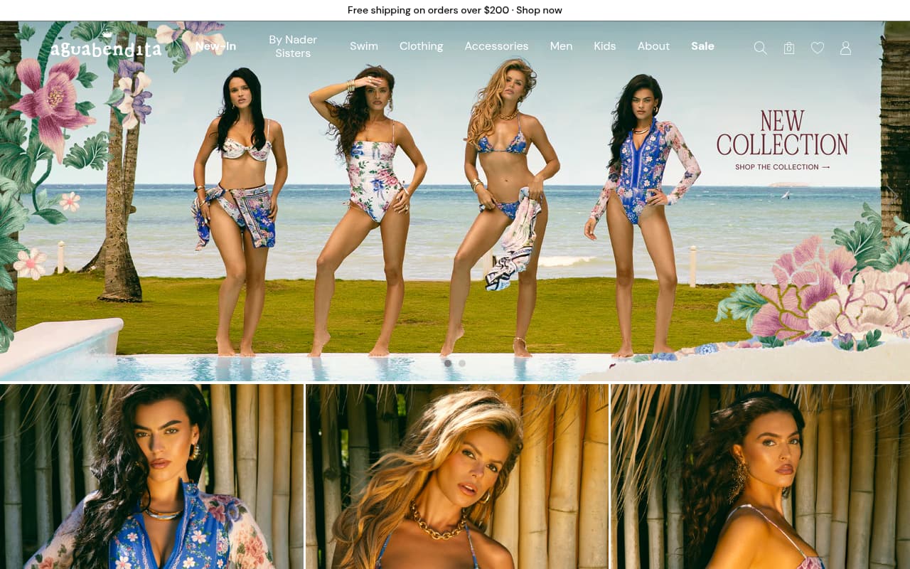 Agua by Agua Bendita website screenshot