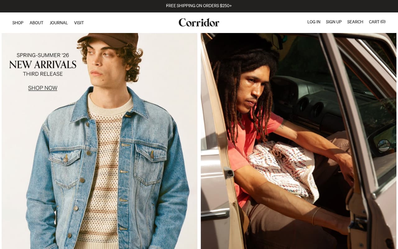Corridor NYC website screenshot