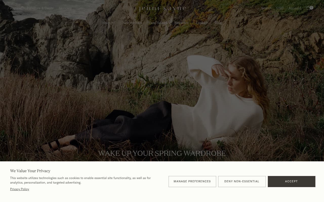 Jenni Kayne website screenshot