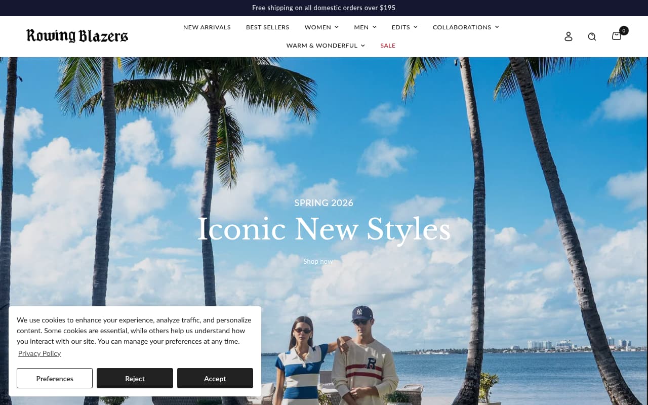 Rowing Blazers website screenshot