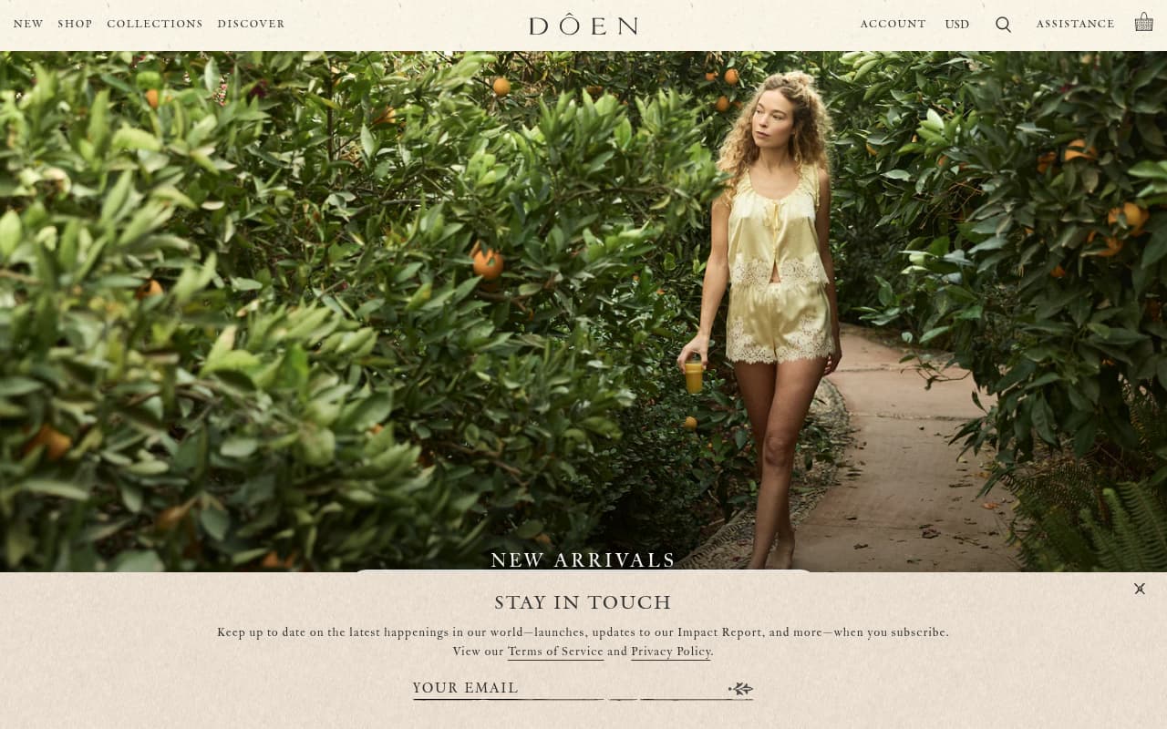 Doen website screenshot