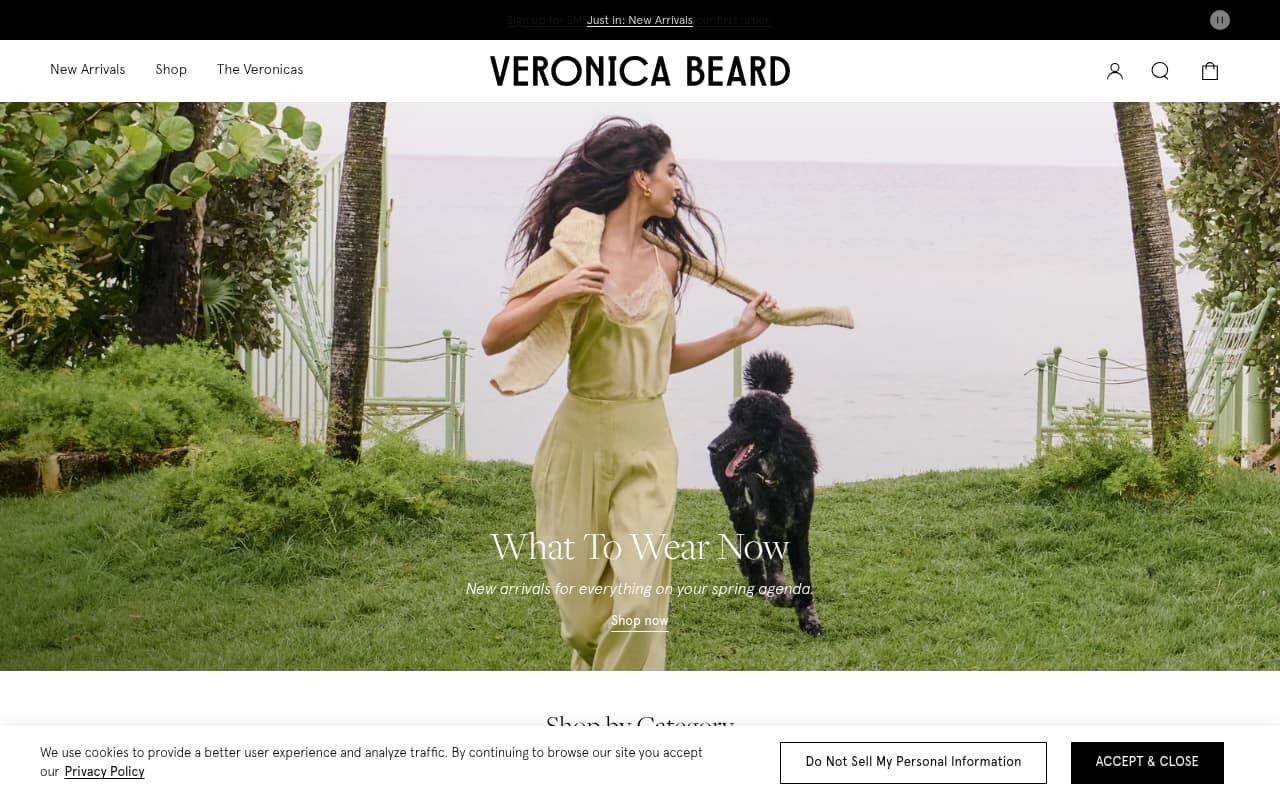Veronica Beard website screenshot
