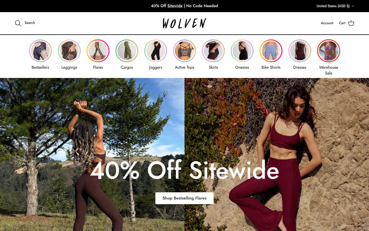 Wolven website screenshot