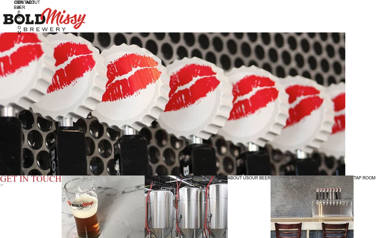 Bold Missy Brewery website screenshot
