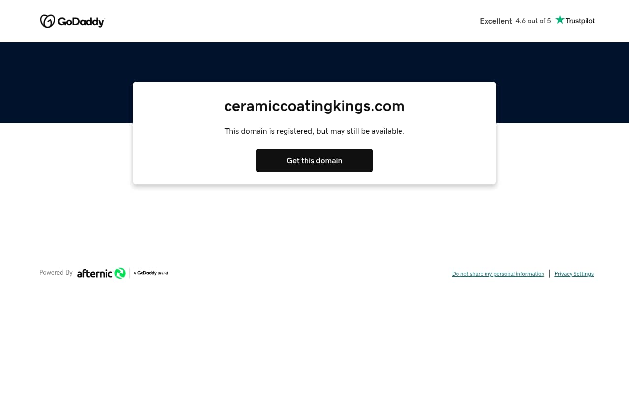Ceramic Coating Kings website screenshot