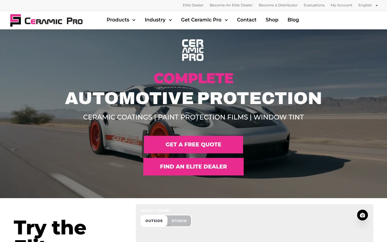 Ceramic Pro website screenshot
