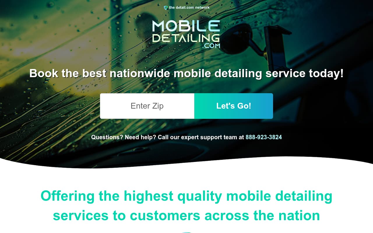 Mobiledetailing.com website screenshot