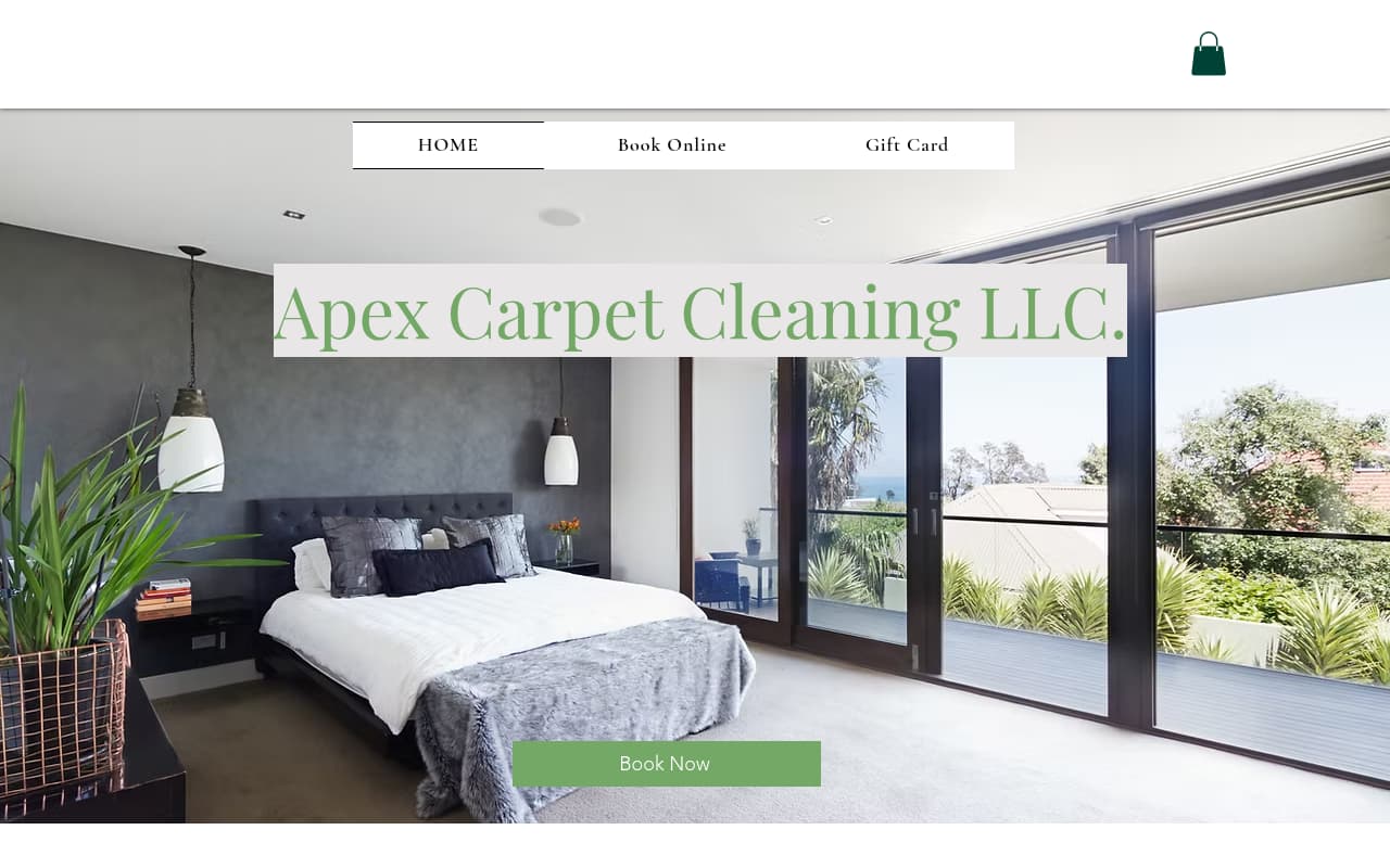 Apex Clean Carpet Care website screenshot