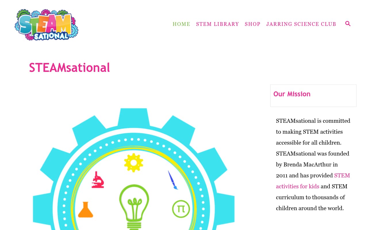 Steamsational Carpet Cleaning website screenshot