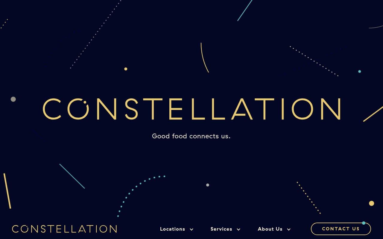 Constellation Culinary Group website screenshot