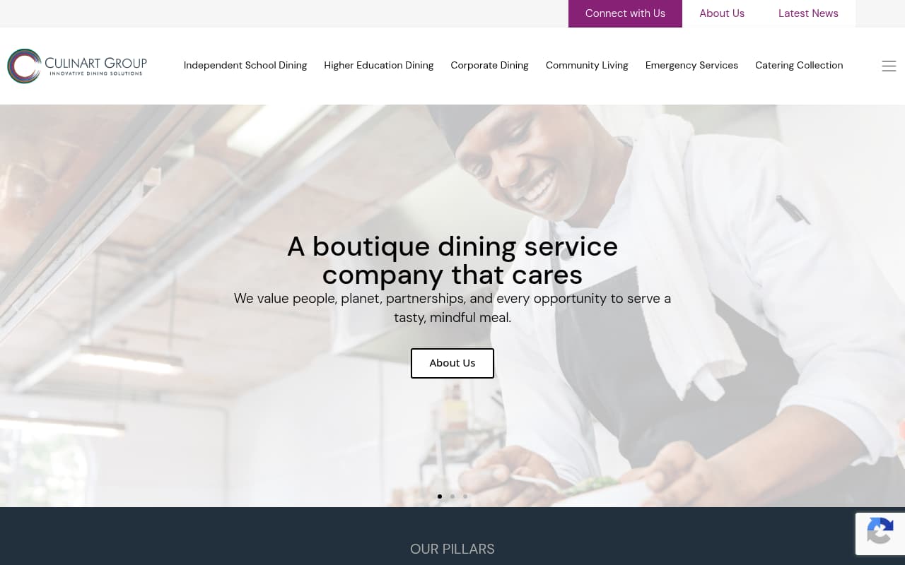 CulinArt Group website screenshot