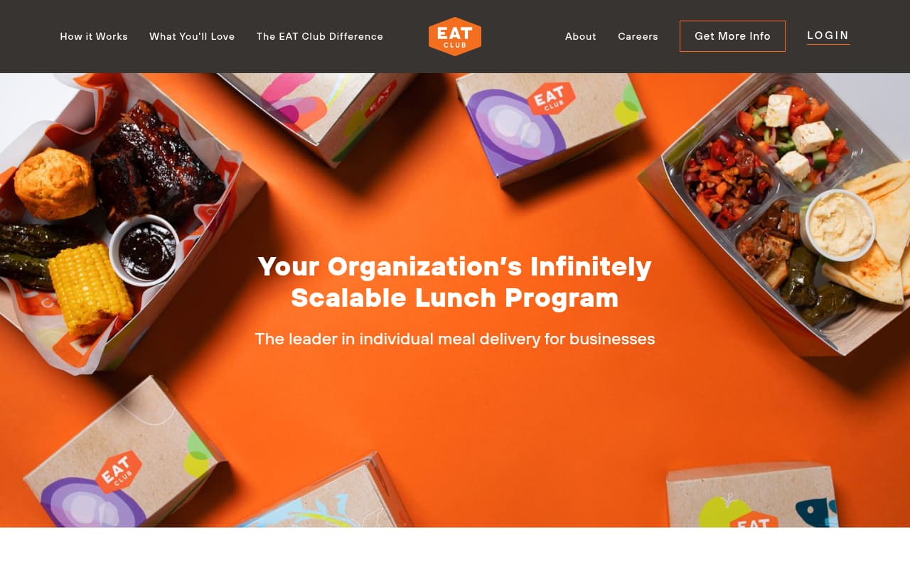 Eatclub website screenshot