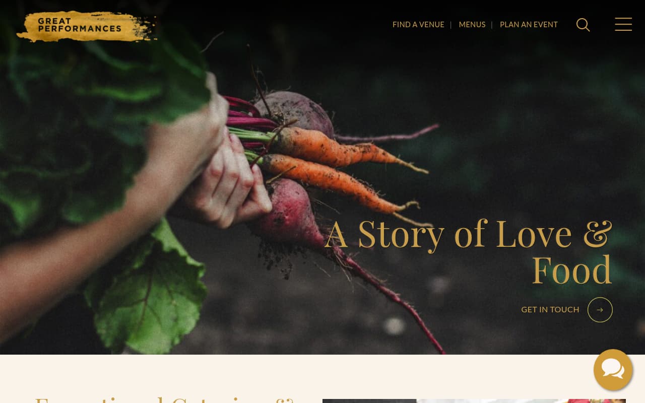 Great Performances website screenshot