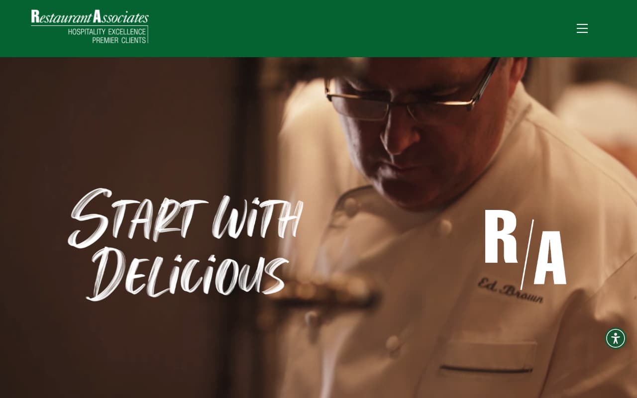 Restaurant Associates website screenshot