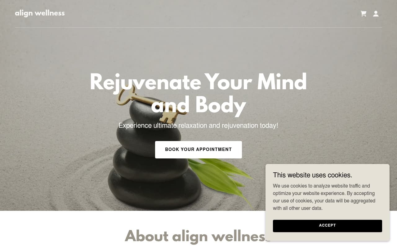 Align Wellness Studio website screenshot