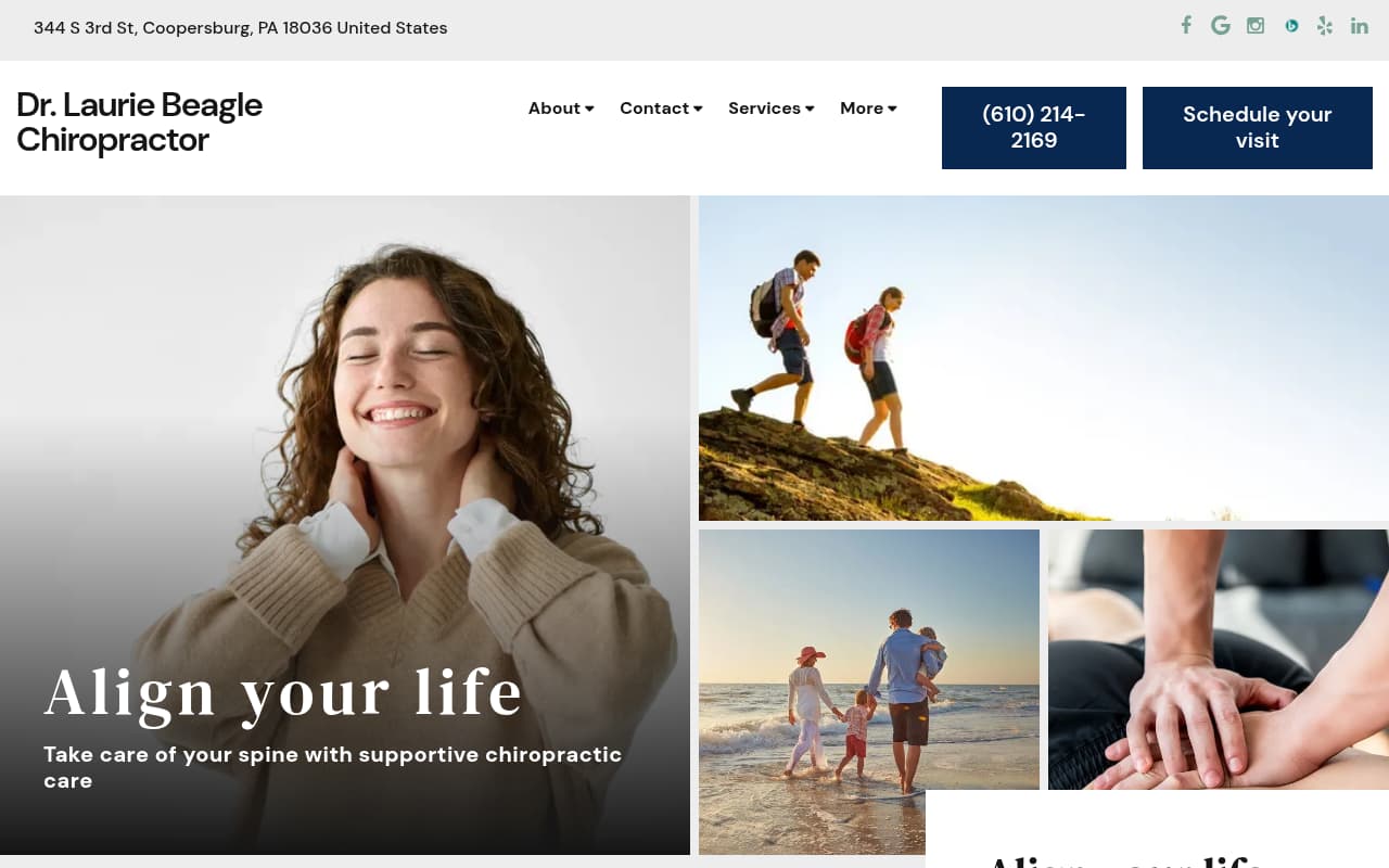 Spine & Sport Chiropractic website screenshot