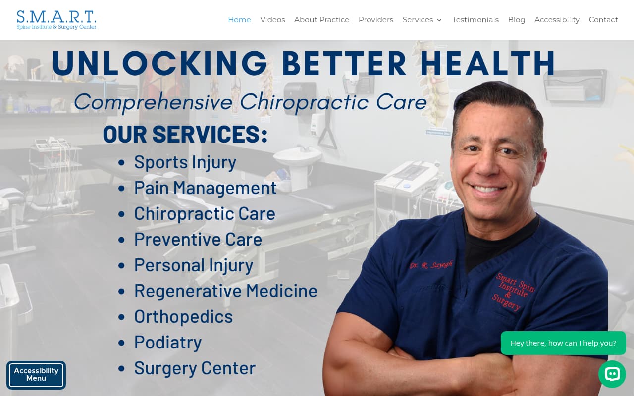 Sports Chiropractic Institute website screenshot