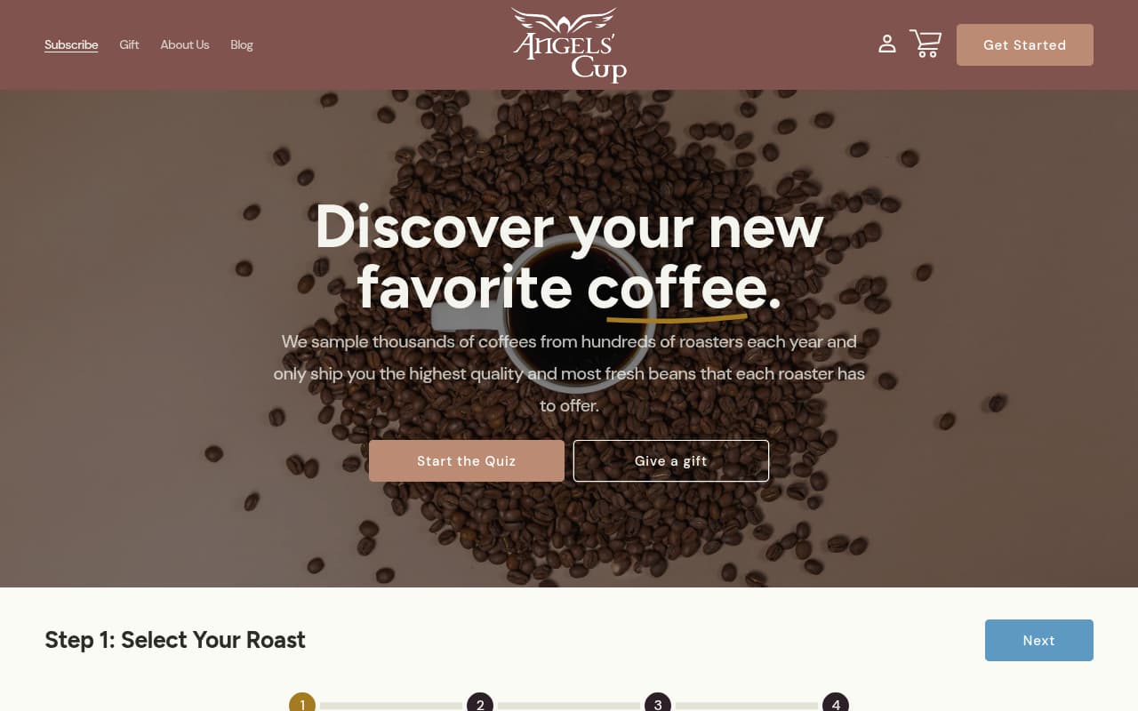 Angels' Cup website screenshot