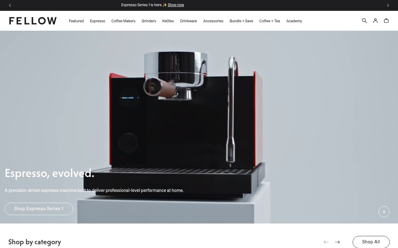 Fellow Products website screenshot